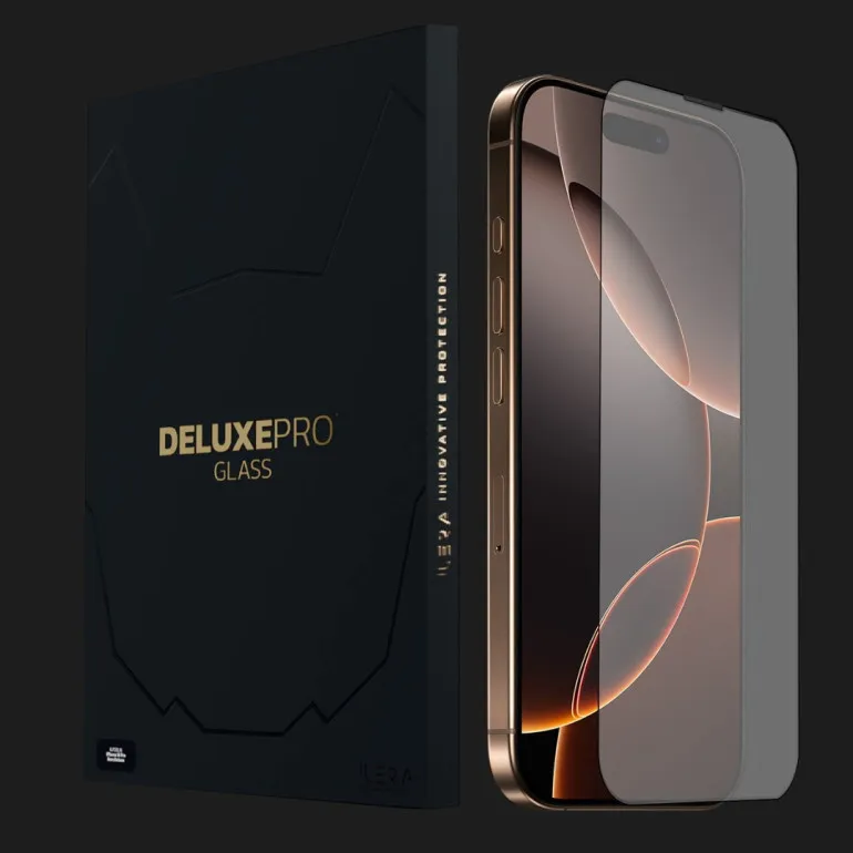 Захисне скло iLera DeLuxe Frosted FullCover Glass для iPhone 16 Pro Max